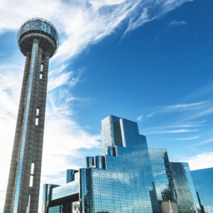 Dallas skyline with Reunion tower